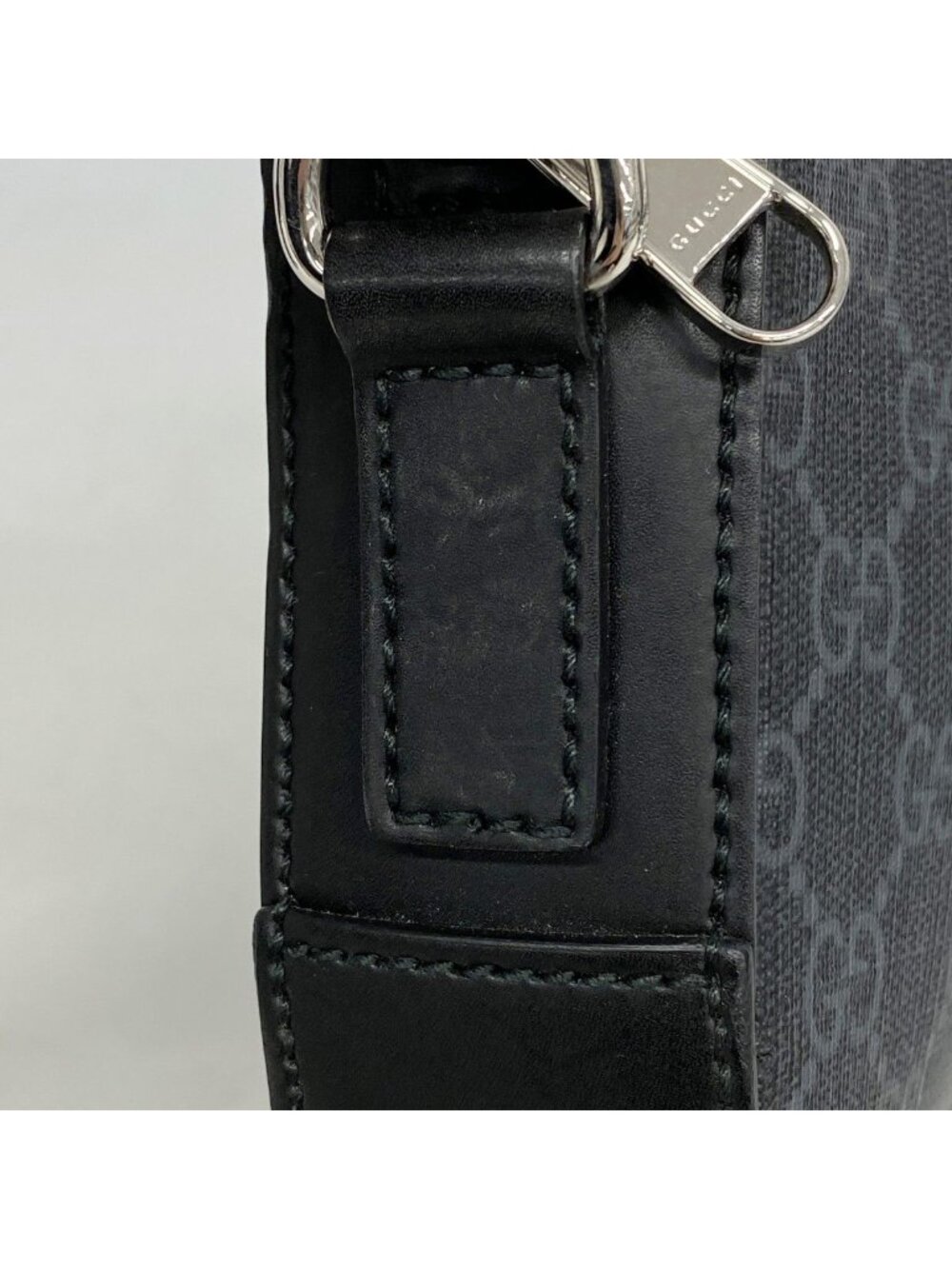 Gucci Clutch GG Supreme Black Silver - Picture 7 of 9